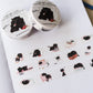 "I'm not lazy...I just don't want to do anything" funny Mocha Cat washi tape