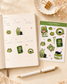 Matcha Cat Sticker Sheet, A6, I Love Meowcha, Matcha Lover Stickers, Journal