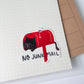 Mocha Cat No Junk Mail Sticker For Mail Box