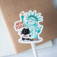 Mocha Cat New York Travel Sticker – Waterproof Vinyl Planner Sticker