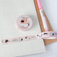 "I'm a social vegan... I avoid meet" Mocha Cat washi tape