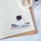 Funny Black Cat Stickers Pack | Coffee Lover Pack, Journaling