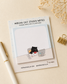 Cat Square Sticky Notes, Coworker Cat Gift, Office Stationery