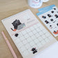 Daily Meowments Mocha Cat Sticker Sheet | Funny Stationery, Planner Stickers