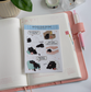 Very Busy Doing Nothing - Mocha Cat Sticker Sheet for journals