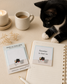 Cat Square Sticky Notes, Coworker Cat Gift, Office Stationery