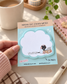 Mocha Cat funny die cut sticky note, 35 pages