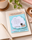 Mocha Cat funny die cut sticky note, 35 pages