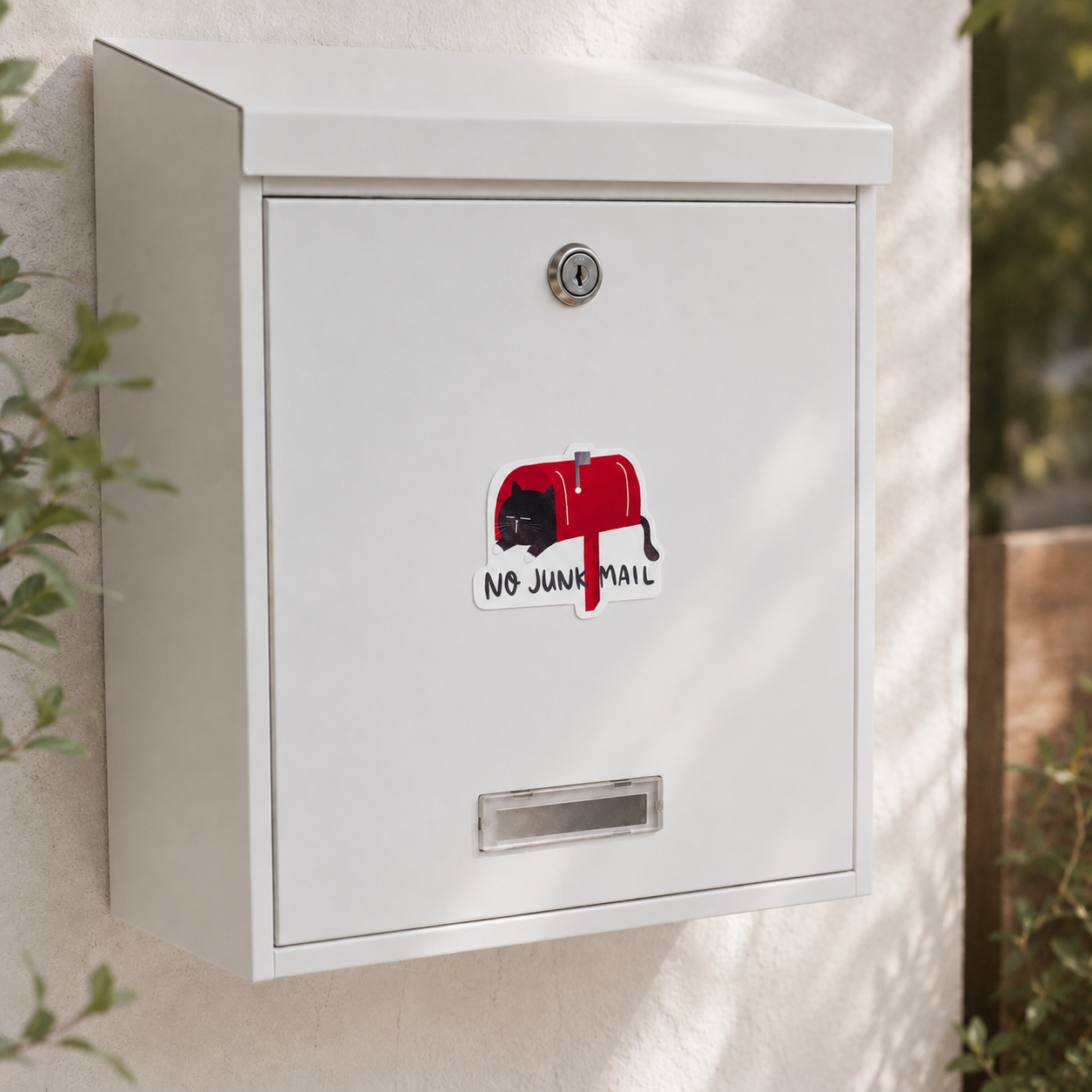 No Junk Mail Sticker For Mail Box